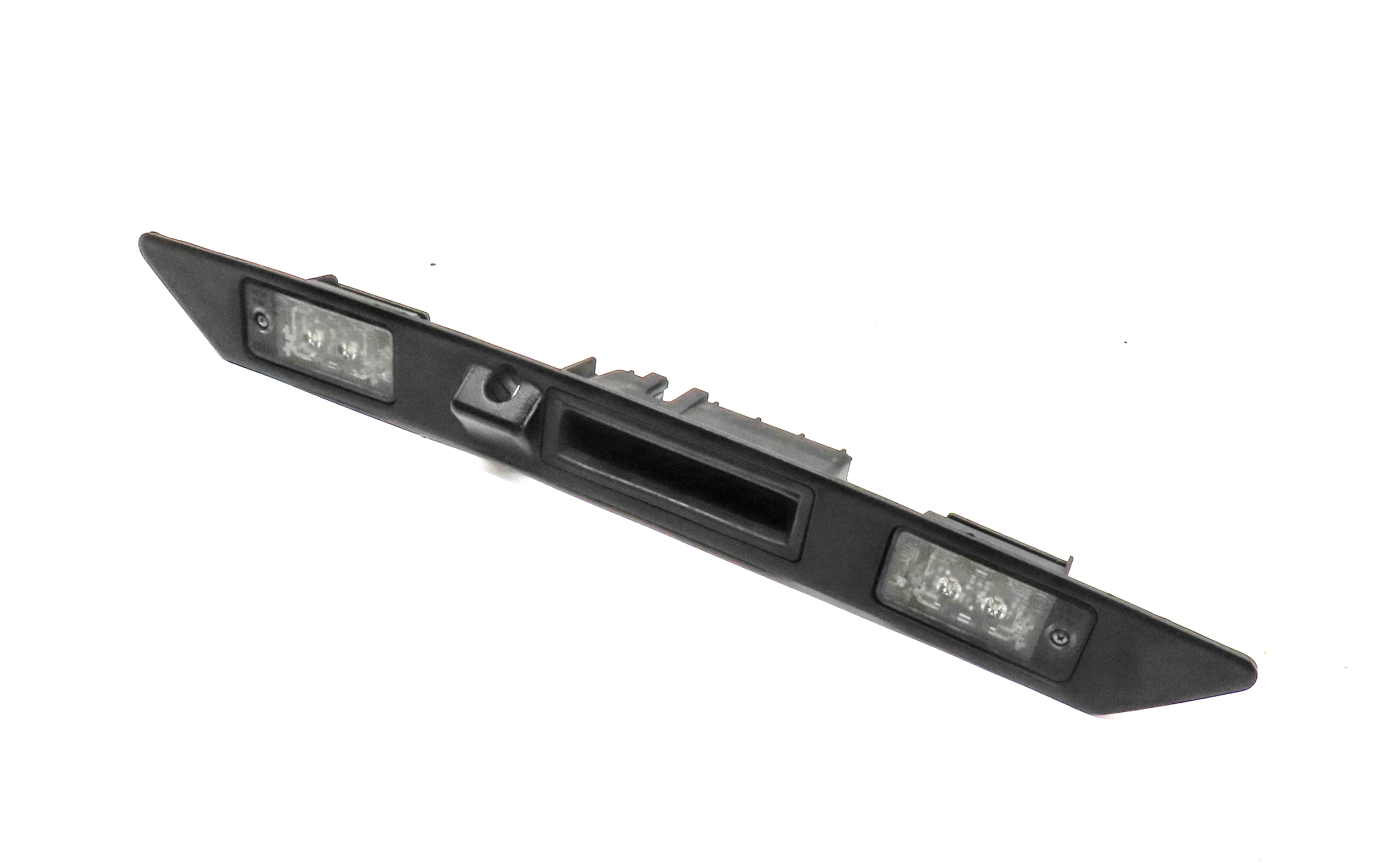 2014 AUDI Q7 (4L) REAR TAILGATE HATCH LID RELEASE HANDLE w/ LICENSE PLATE LIGHTS — exact item pictured